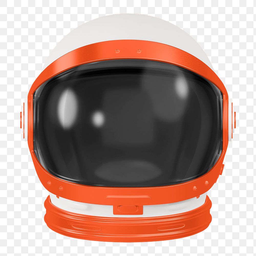 Astronaut helmet png 3D sticker, transparent background