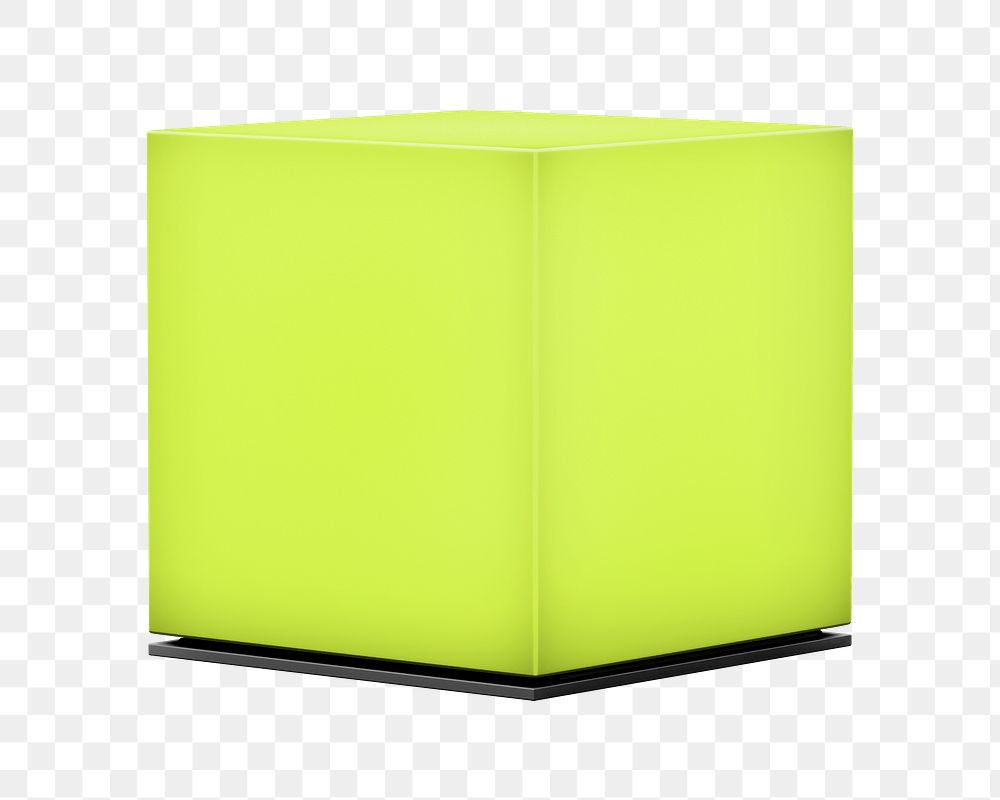 Light box png sign, 3D design, transparent background