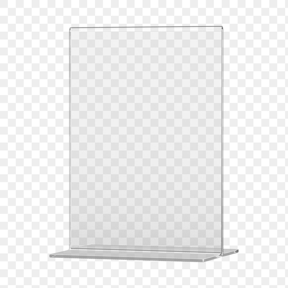 3D sign holder png sticker, transparent background