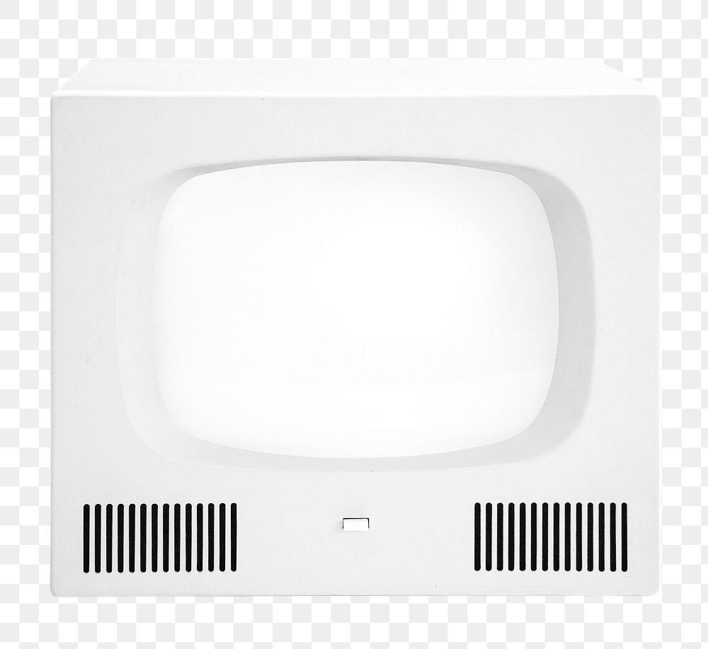 CRT TV png sticker, transparent background