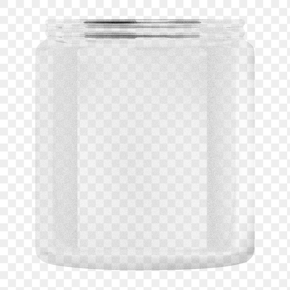 Glass jar container png sticker, object image, transparent background