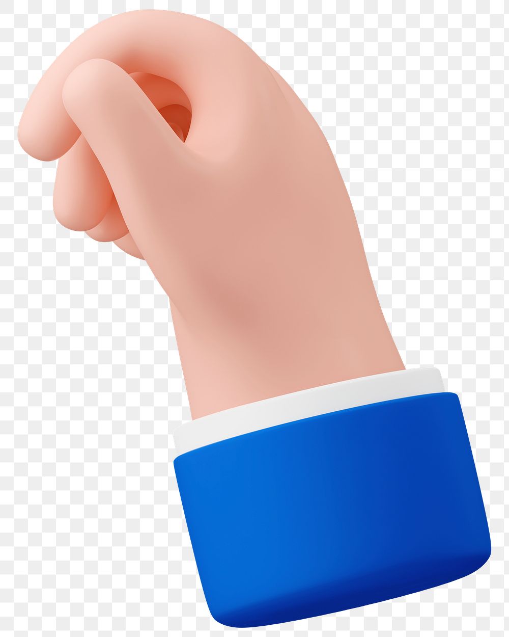 Businessman hand png 3D sticker, transparent background