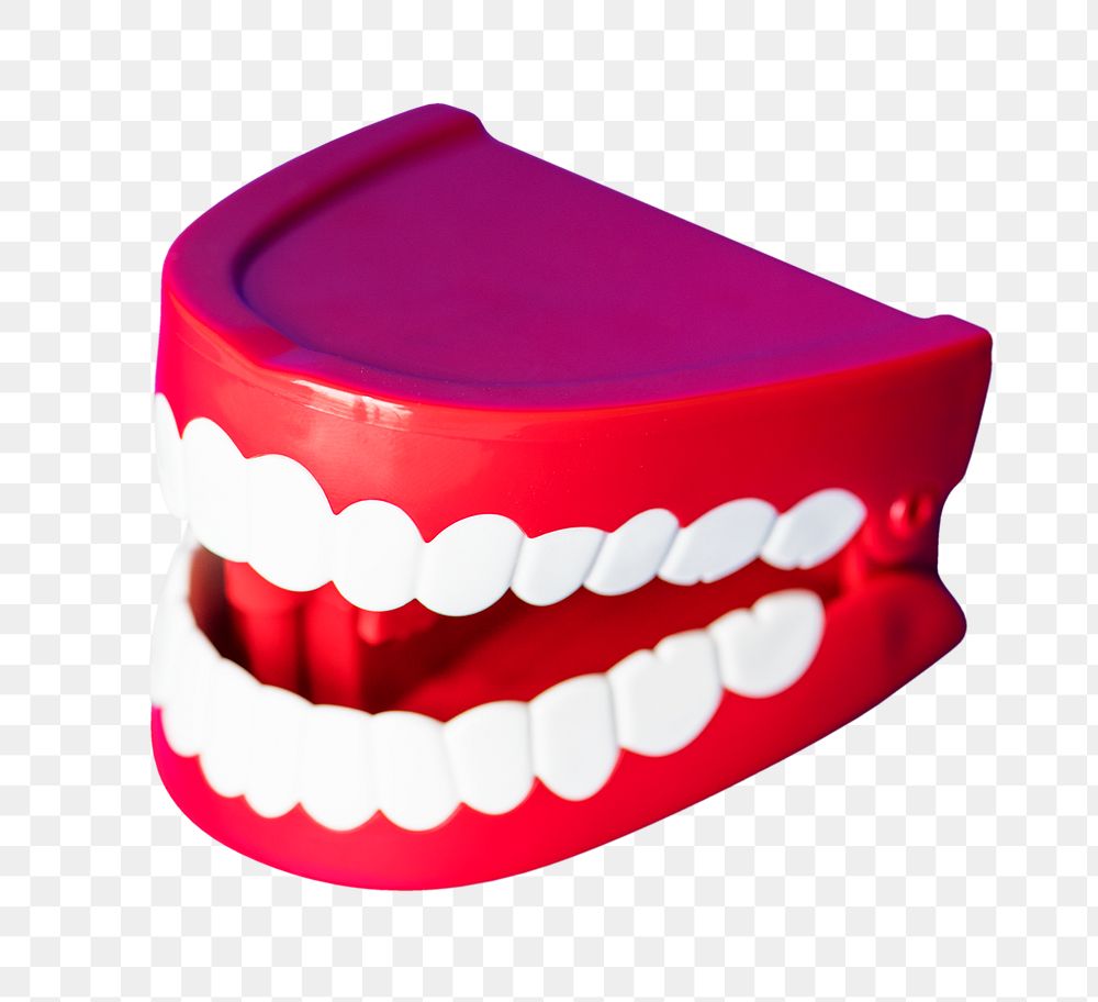 Human teeth clipart png, 3d graphic, transparent background