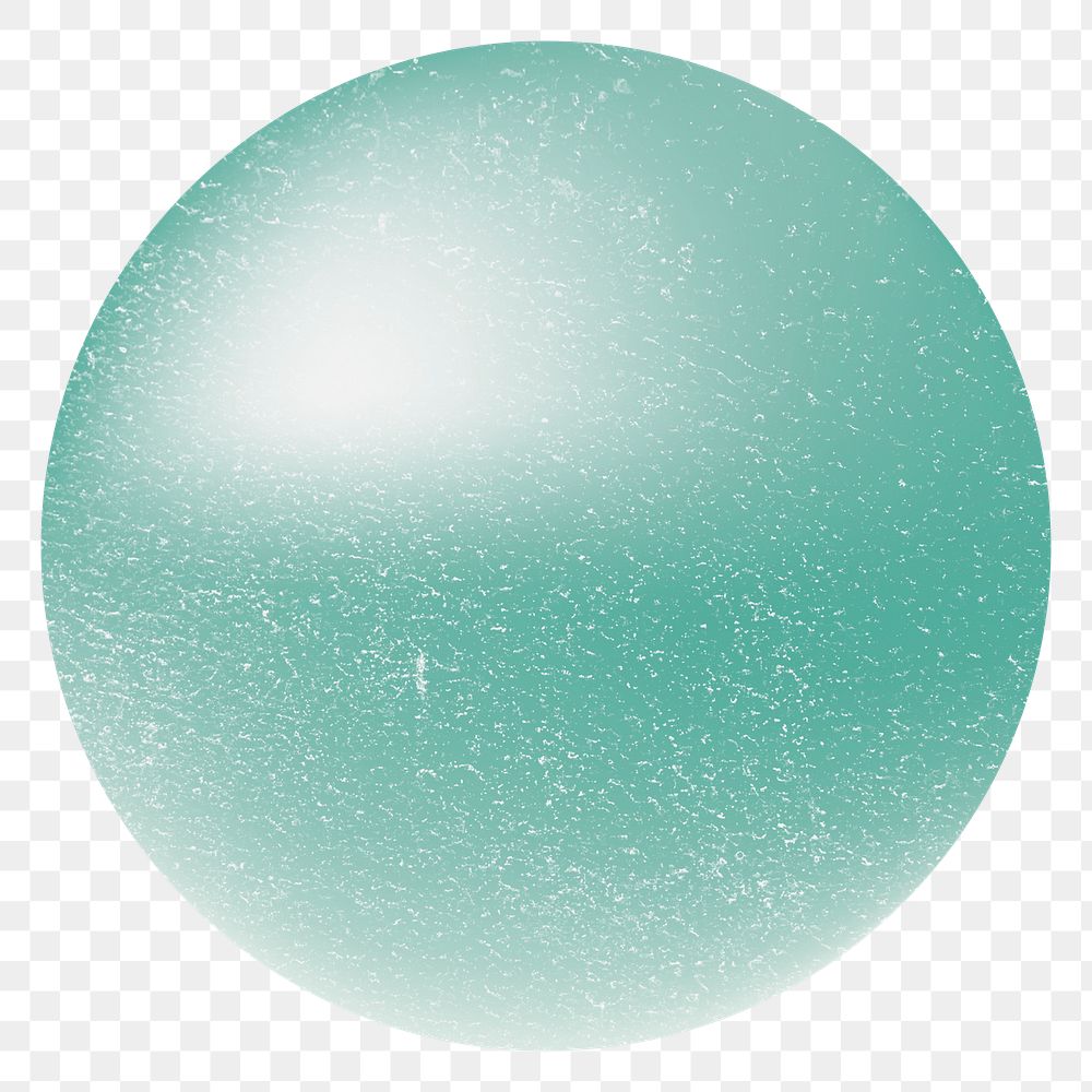 Green ball png sticker, transparent background
