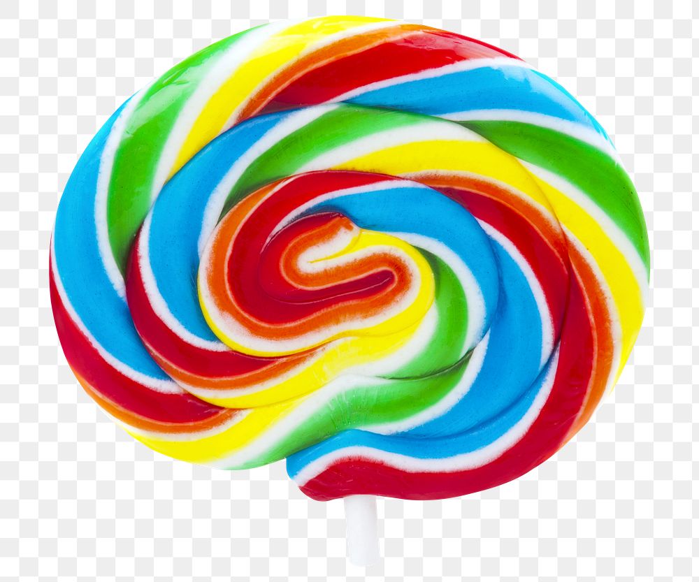 Swirl lollipop png sticker, transparent background