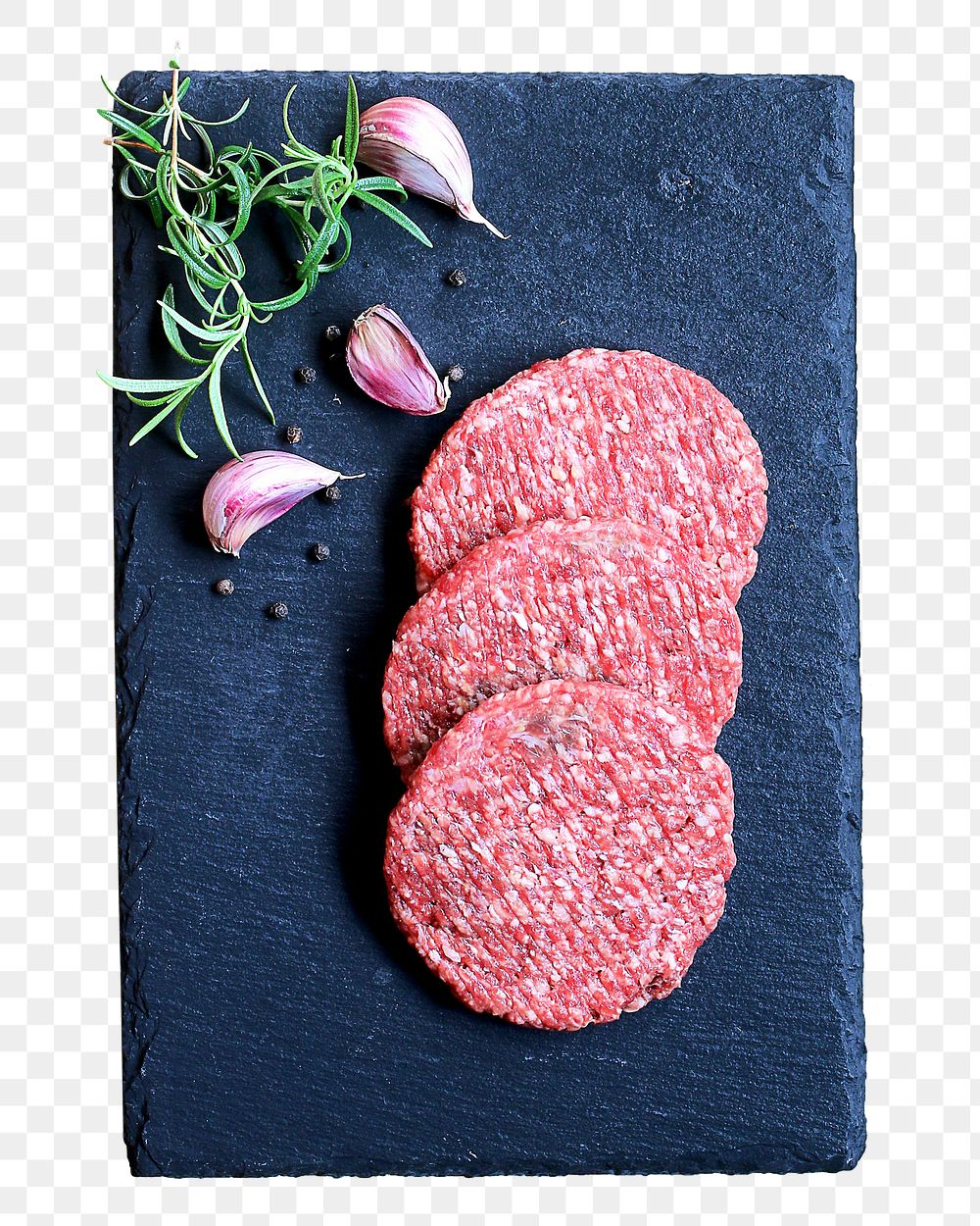 Beef burger steaks png sticker, transparent background