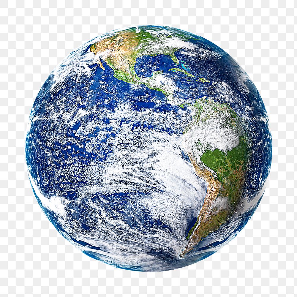 Planet Earth png sticker, transparent background