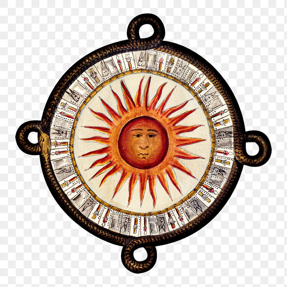 Sun horoscope  png sticker, transparent background 