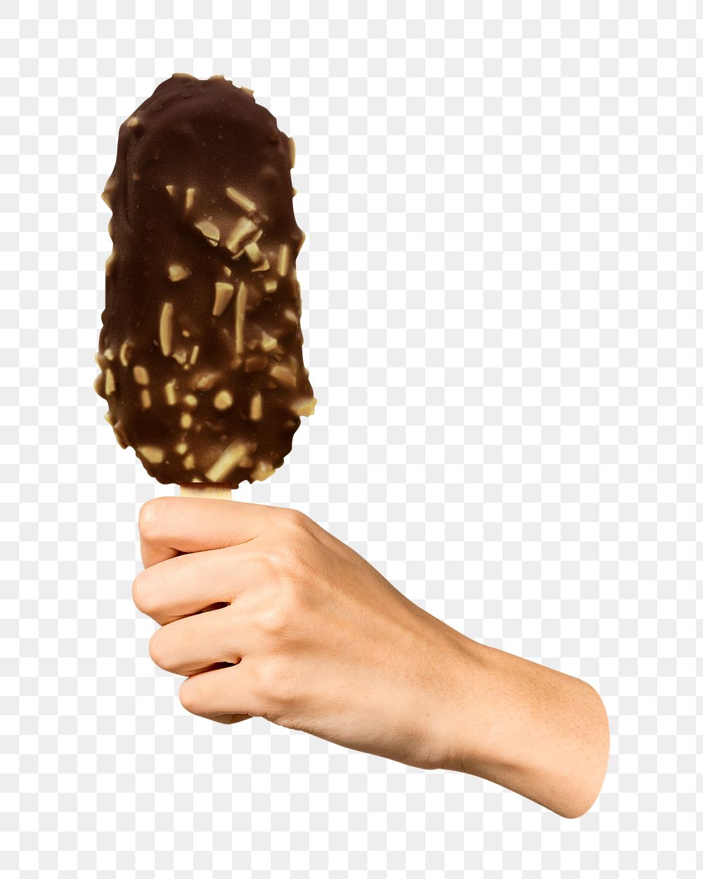 Chocolate ice-cream  png sticker, transparent background 