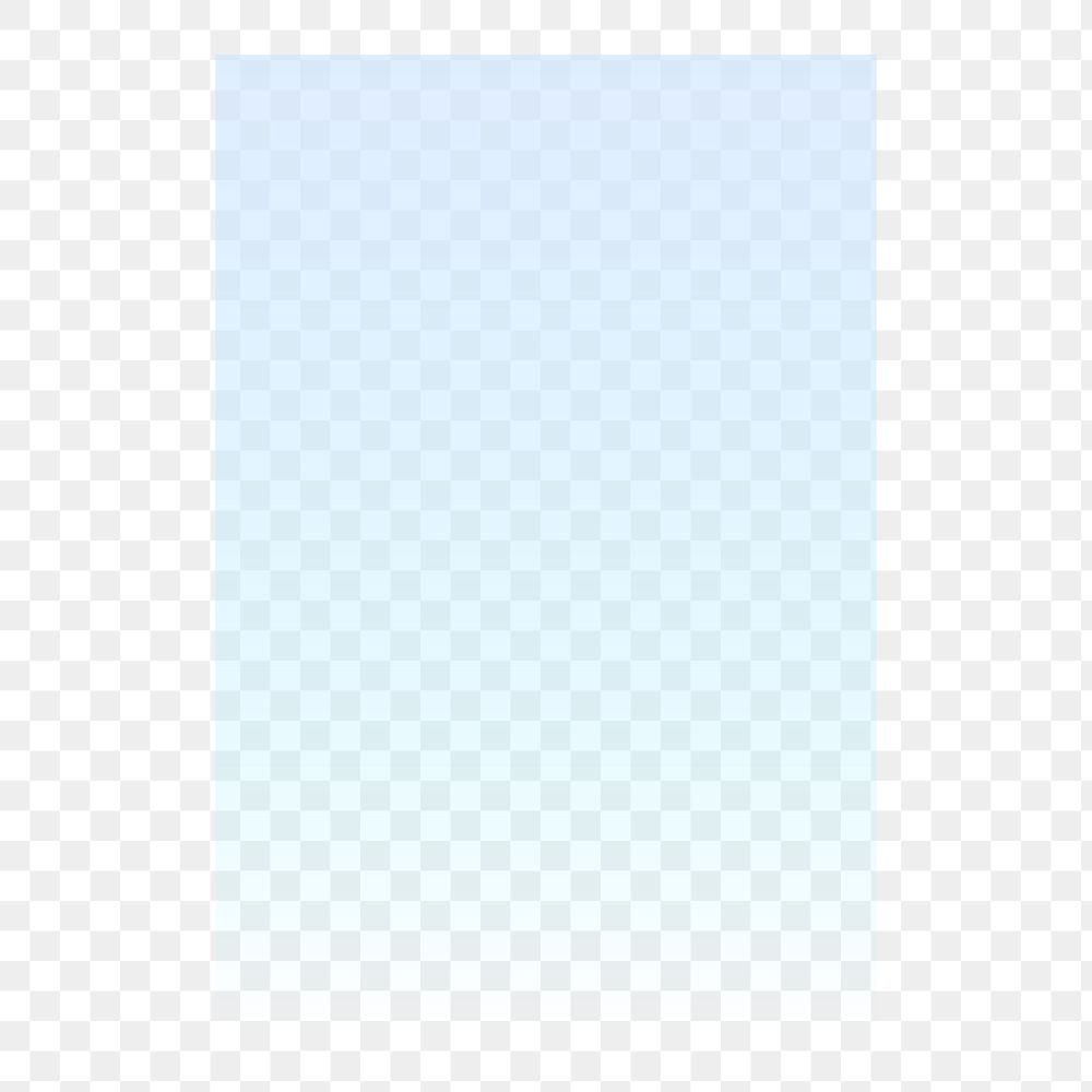 PNG gradient blue frame sticker, transparent background