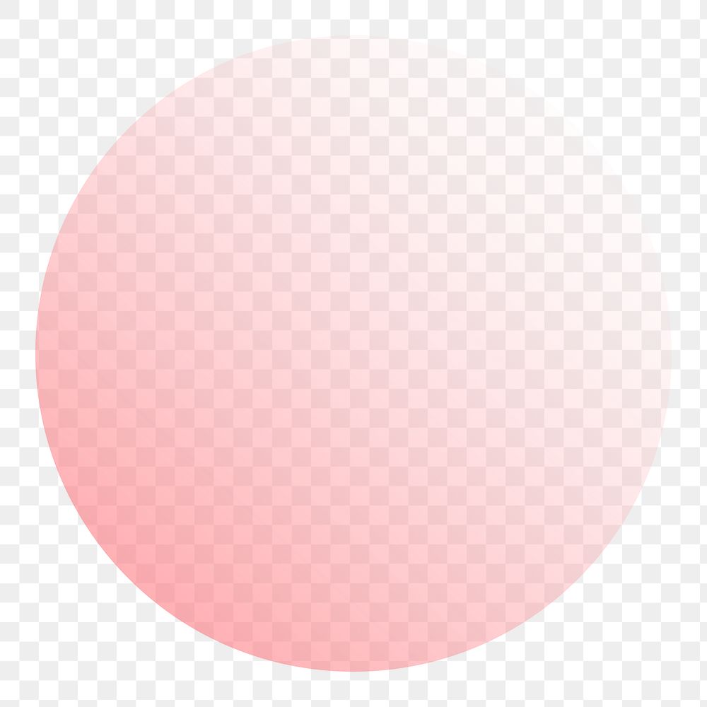 PNG pastel red round badge sticker, transparent background