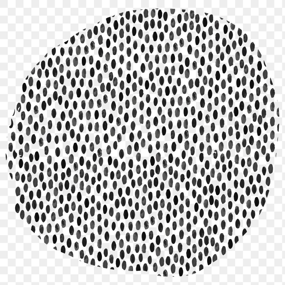 Abstract dots circle png sticker, transparent background