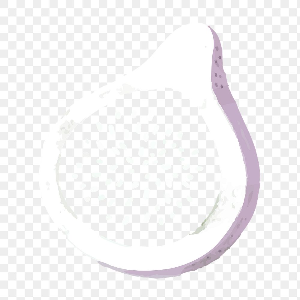 Fig doodle png fruit sticker, transparent background