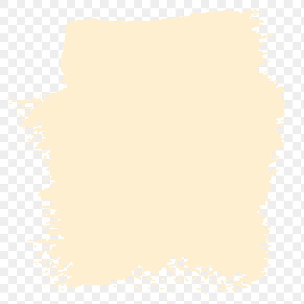 Beige brush stroke png sticker, transparent background