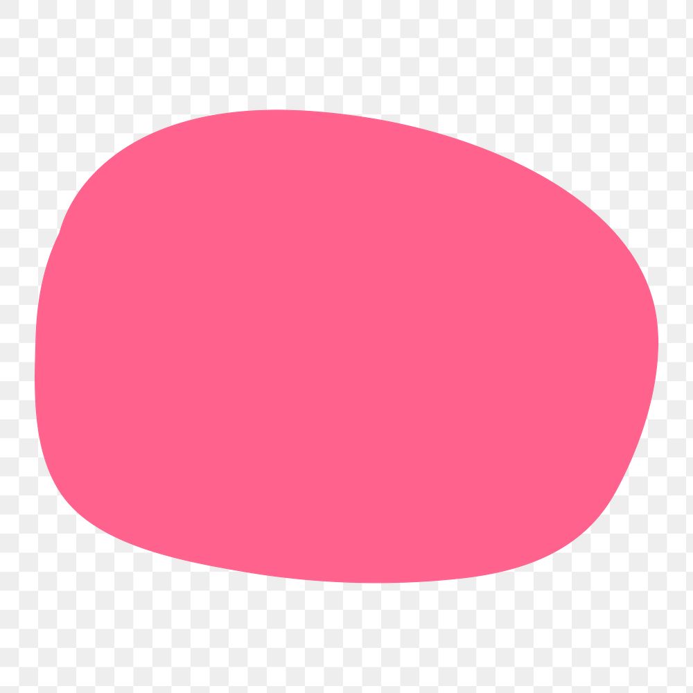 Pink badge shape png sticker, transparent background