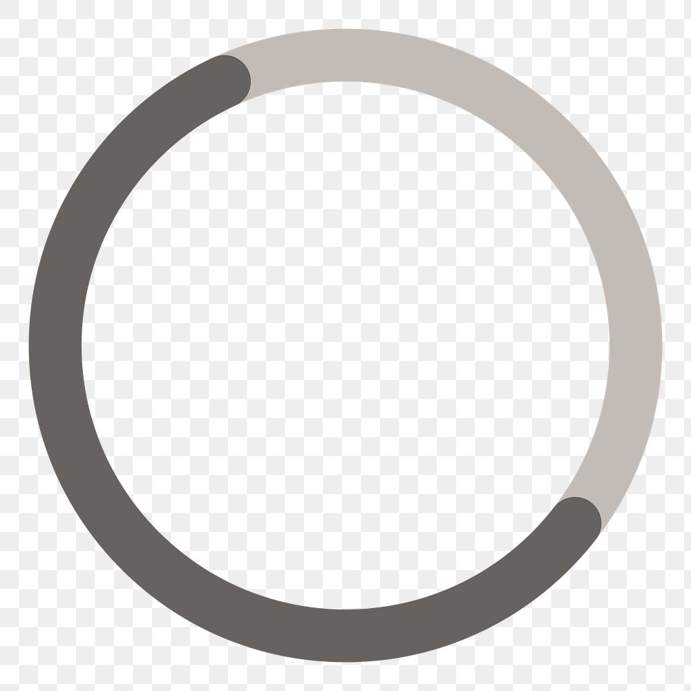 Circle graph png sticker, transparent background