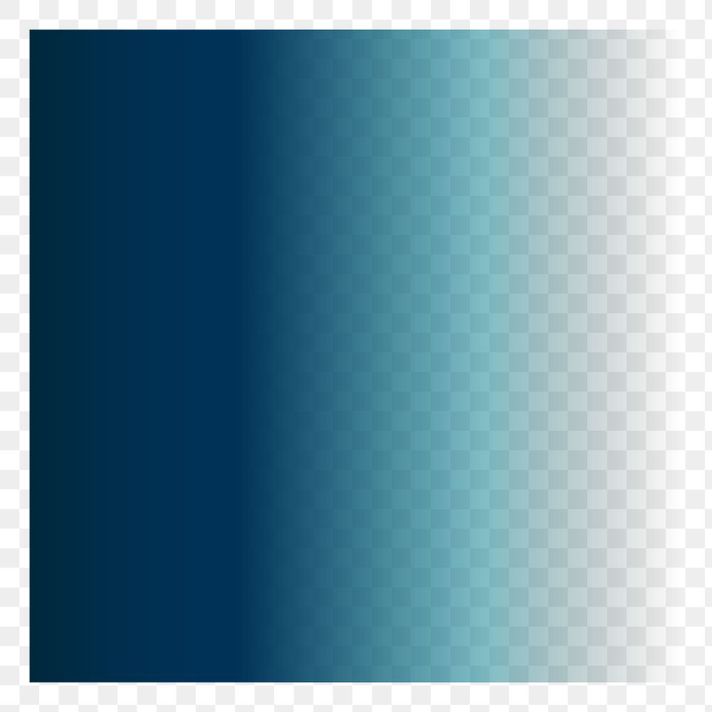 Blue gradient  png sticker, transparent background