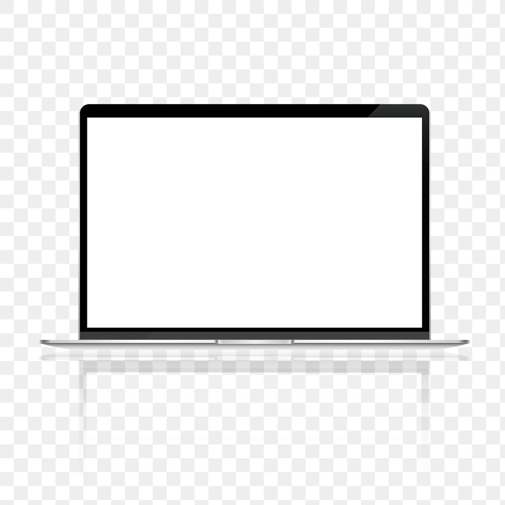 Blank laptop screen png,, transparent background