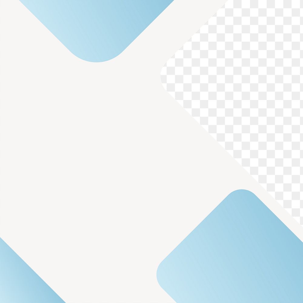 Blue modern png business background, transparent design