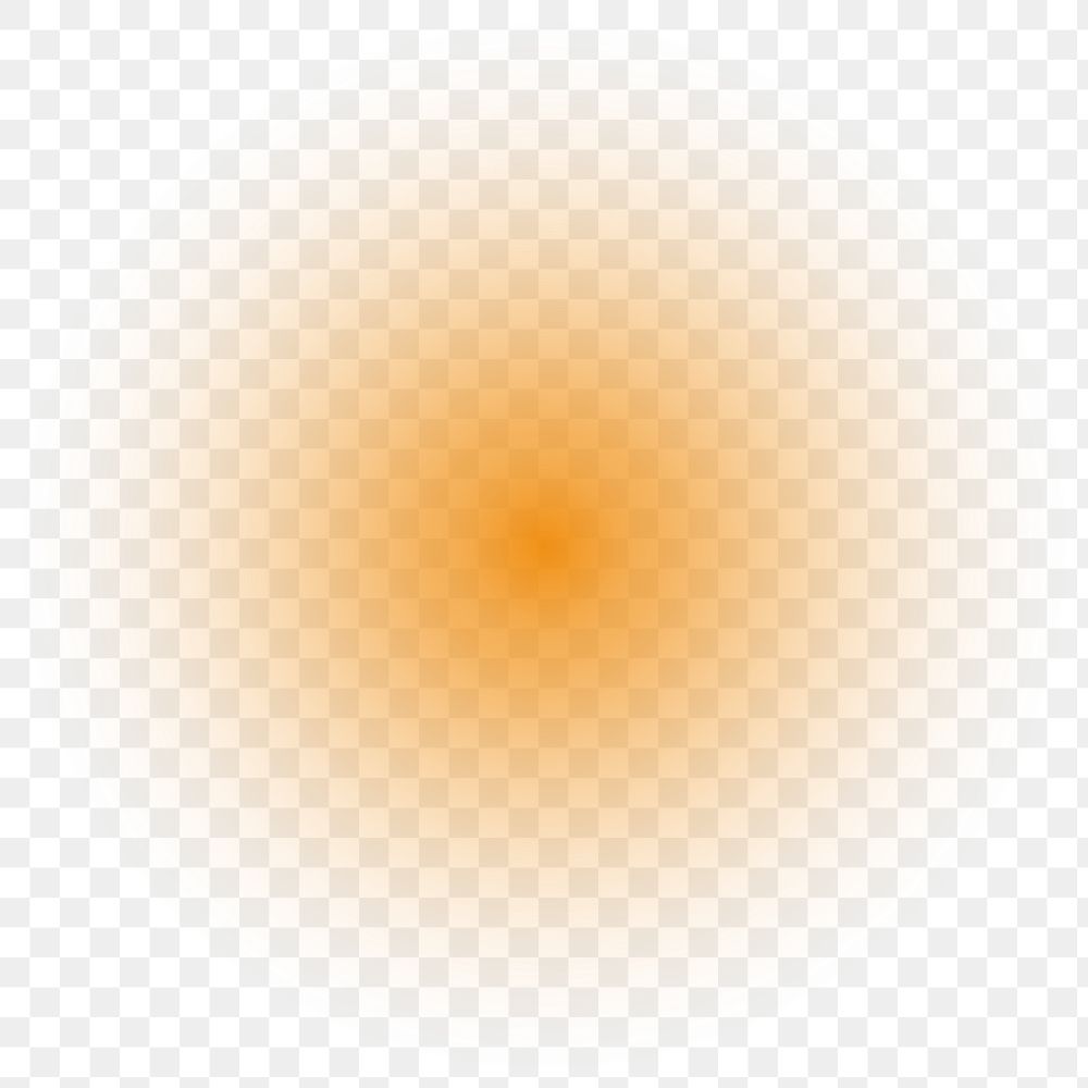 Brown light png gradient effect sticker, transparent background