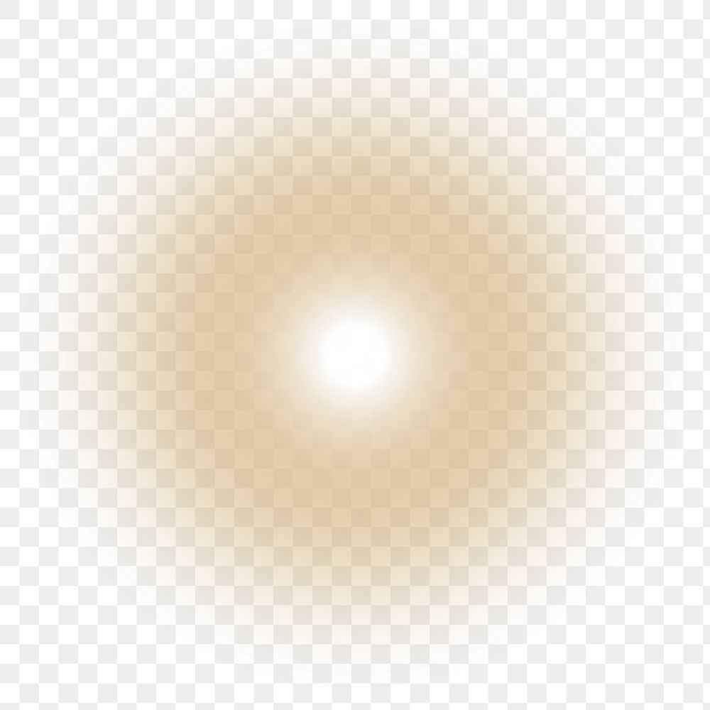Brown light png bright gradient effect sticker, transparent background