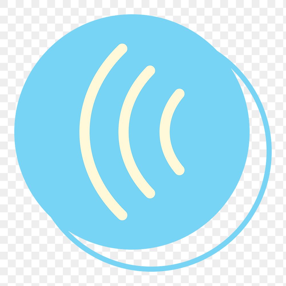 Sound button png sticker, transparent background