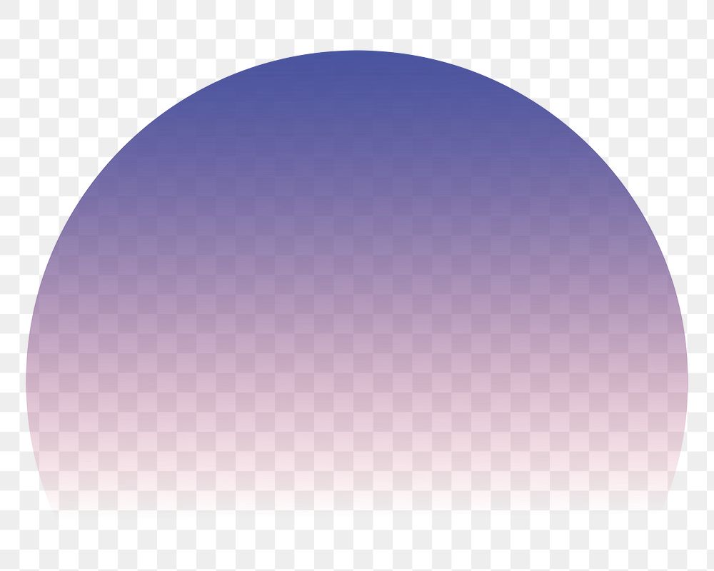 Purple gradient badge png sticker, transparent background
