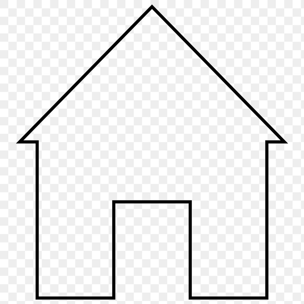 House icon png sticker, transparent background