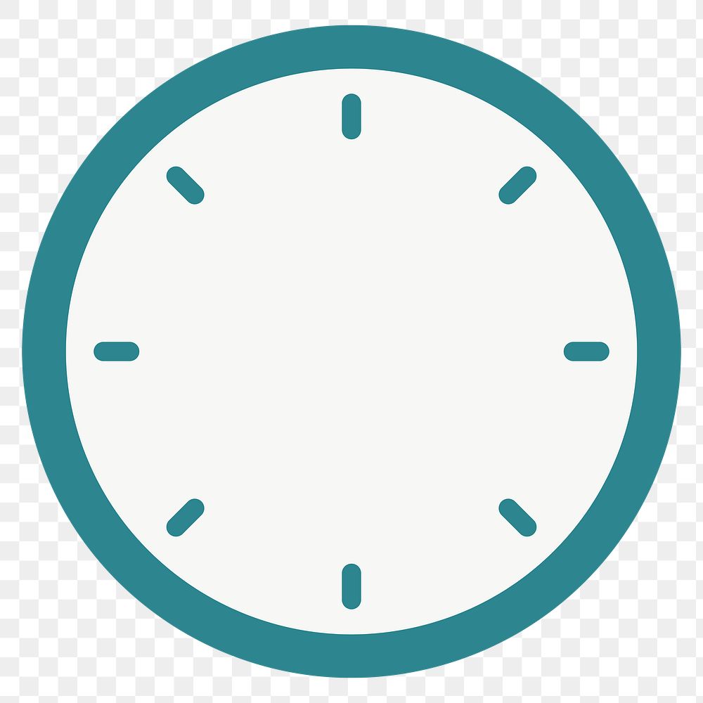 Clock face png illustration sticker, transparent background