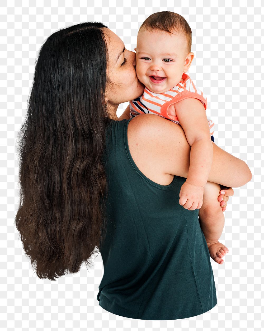 Mother & child png sticker, transparent background