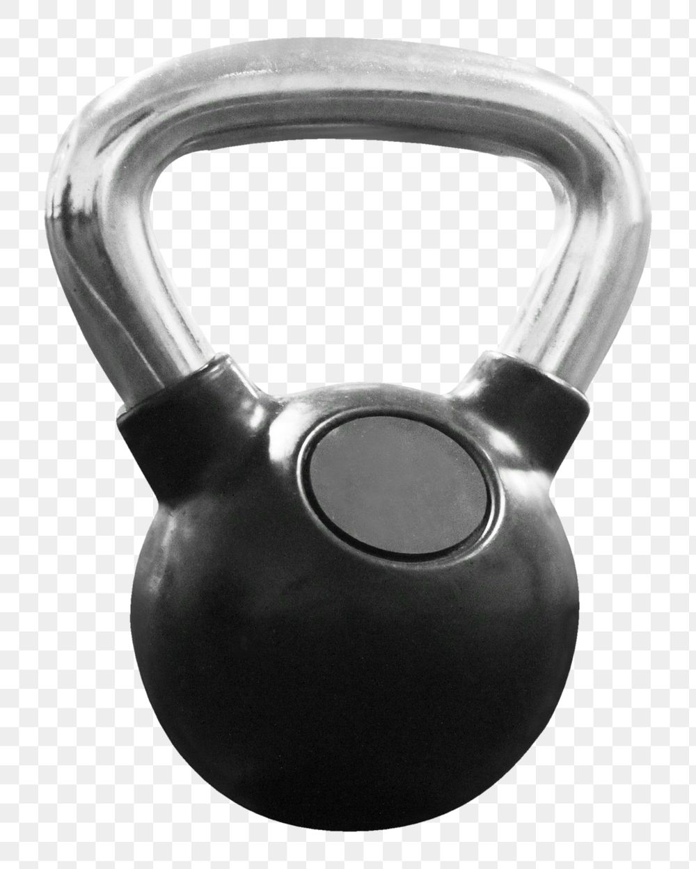 Gym kettlebell png sticker, transparent background 