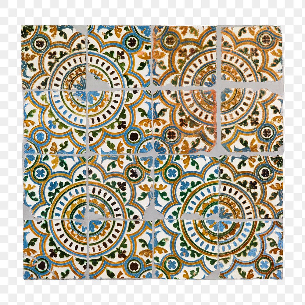 Tiles png architectural element, transparent background.  Remastered by rawpixel