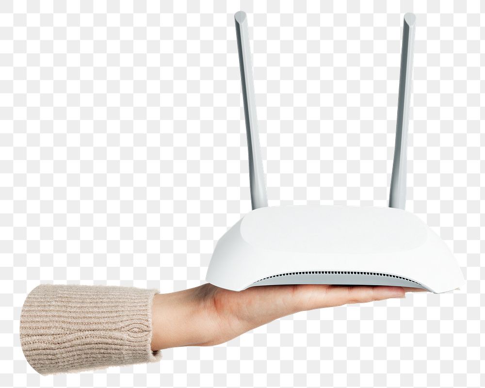 Wifi router png sticker, transparent background
