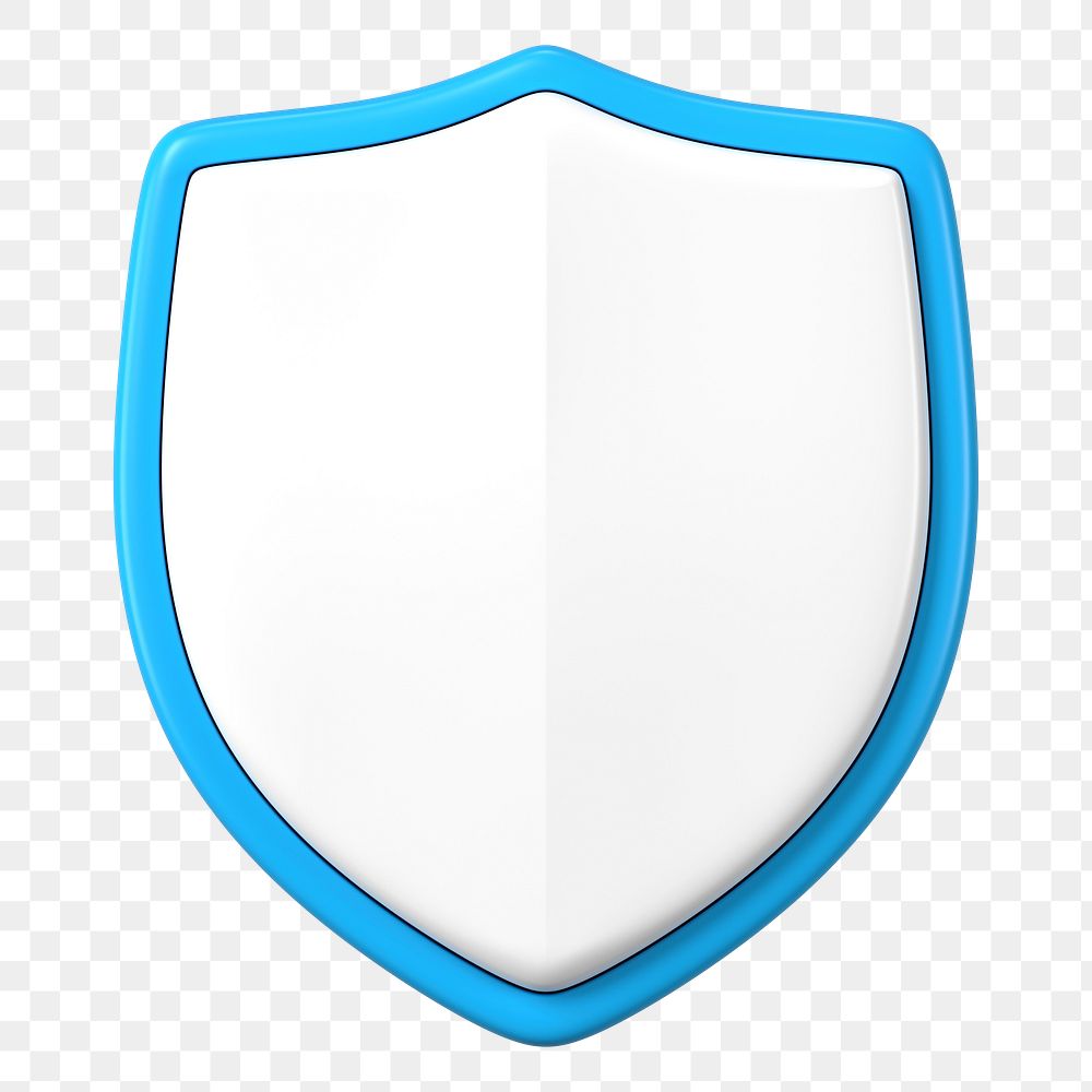 Shield guard png, 3D clipart, security & protection, business on transparent background