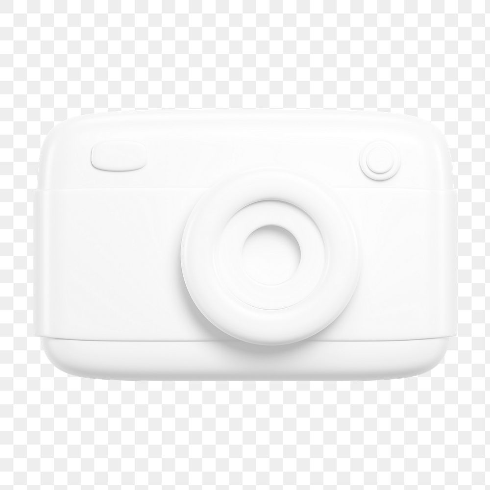 Camera roll png icon sticker, 3D rendering, transparent background