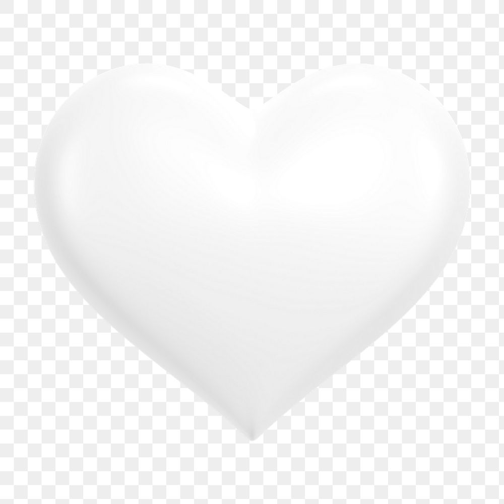 Heart, health png icon sticker, 3D rendering, transparent background