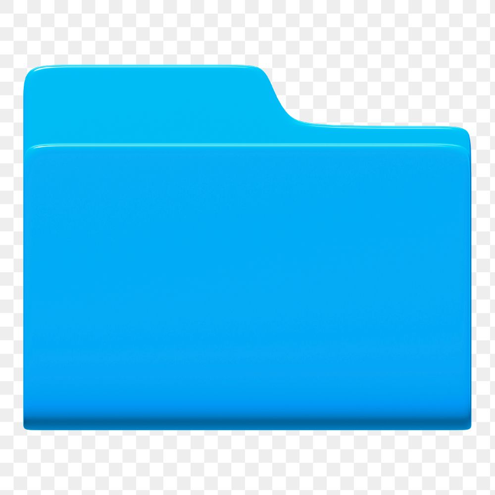 Computer folder png sticker, 3D business illustration, transparent background 