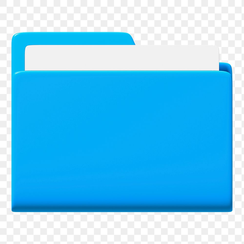 Document folder png sticker, 3D | Premium PNG - rawpixel