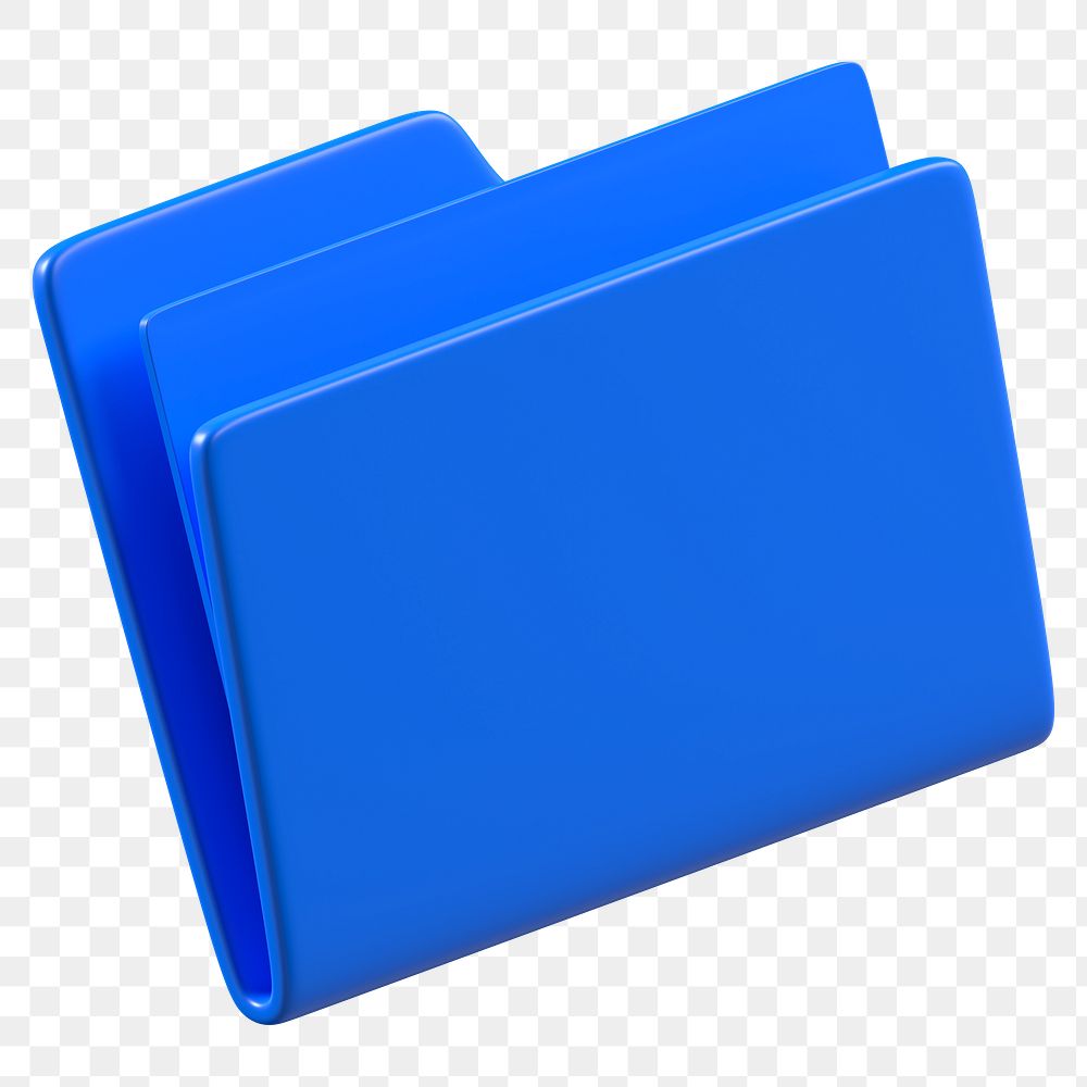 File folder png sticker, 3D business illustration, transparent background 