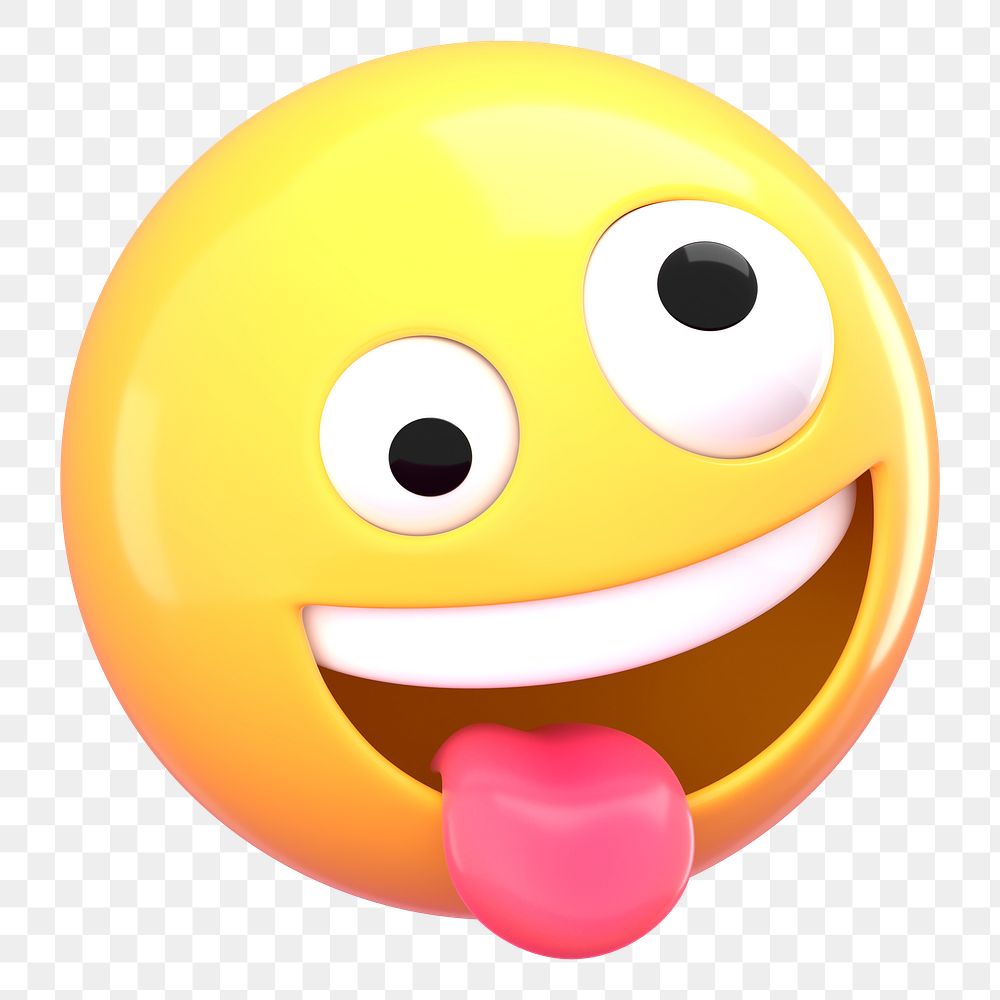 Crazy face 3D png emoticon | Premium PNG - rawpixel