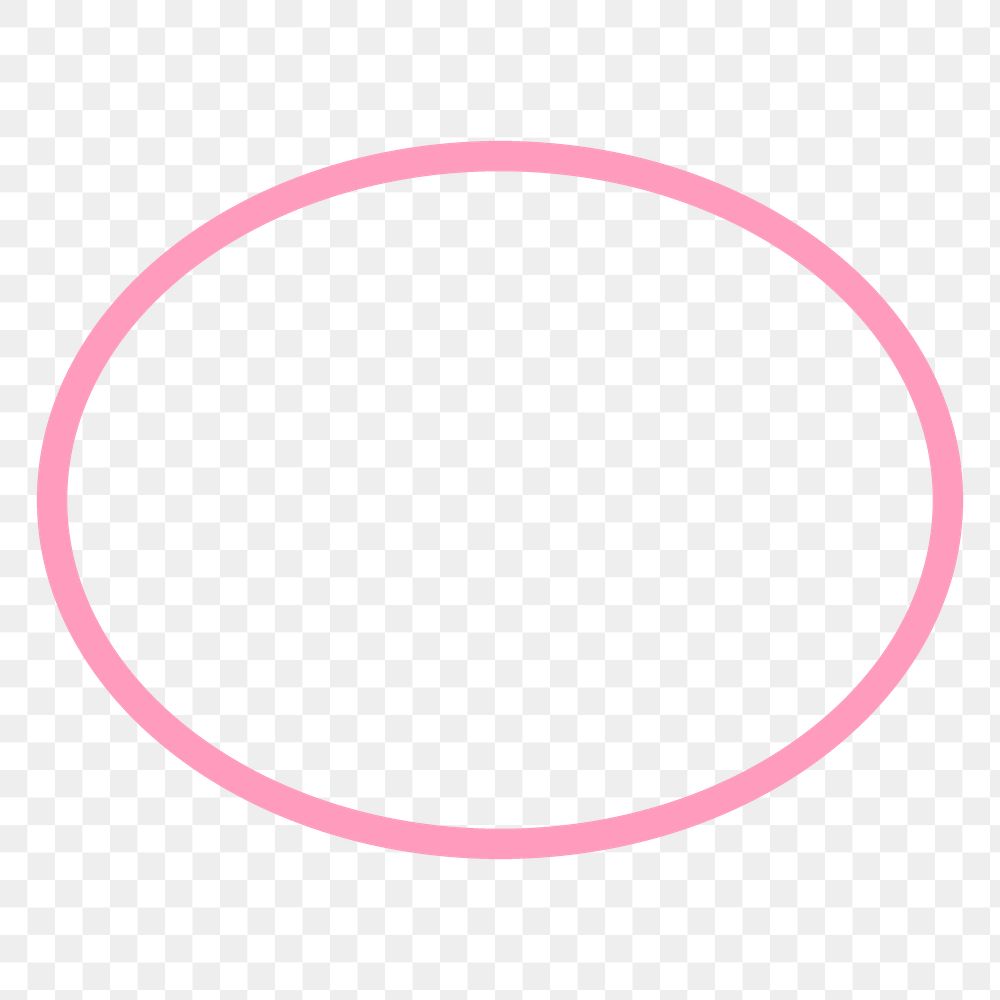 Pink circle png badge sticker, transparent background