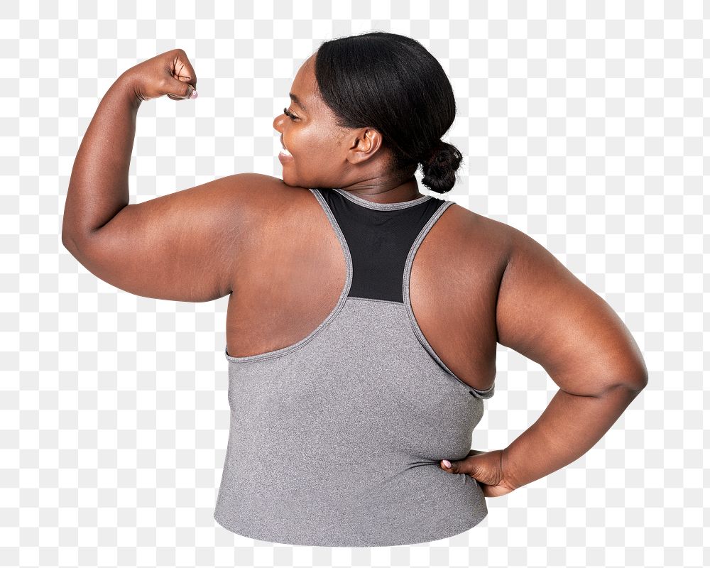 Strong woman png sticker, transparent background