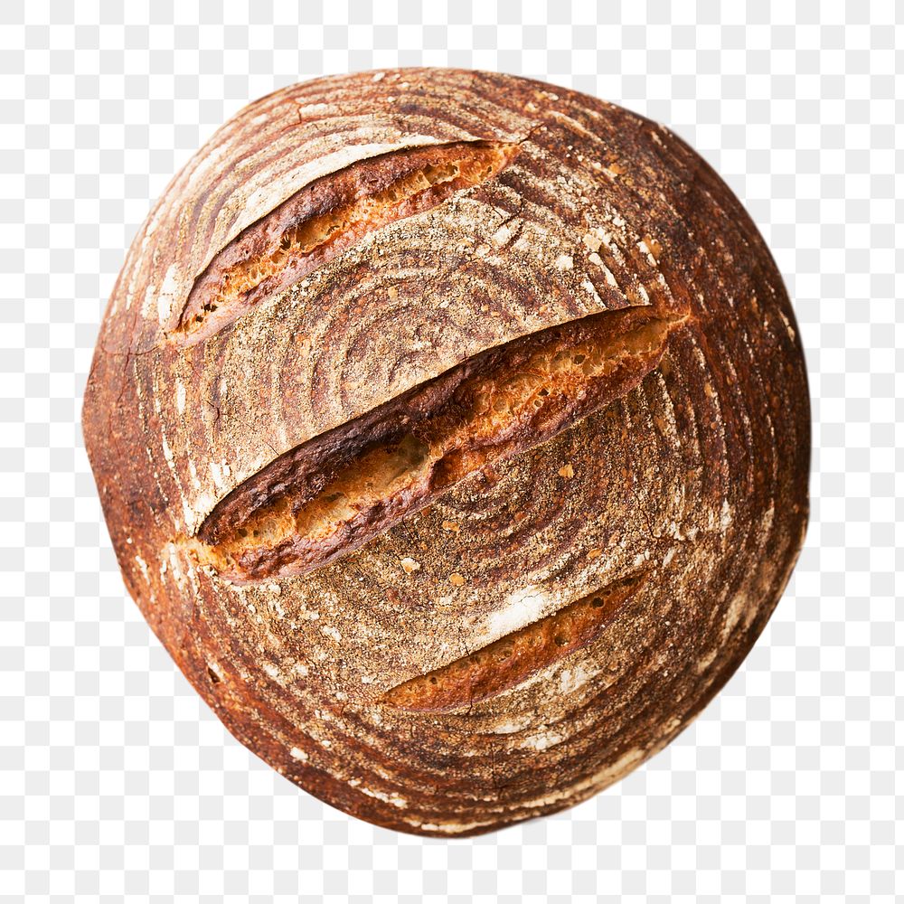 Baked bread  png sticker, transparent background 