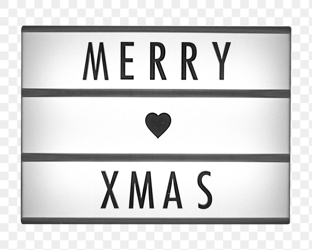 Merry Xmas png sticker, transparent background 