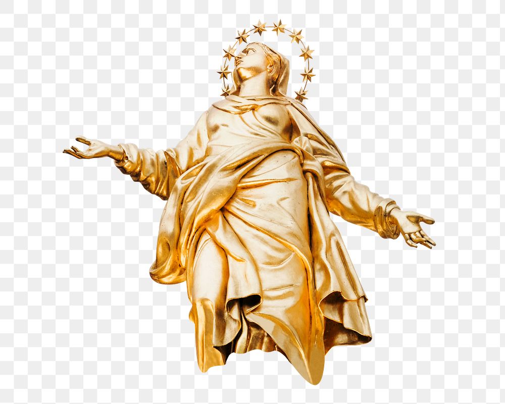 Religious statue  png sticker, transparent background 