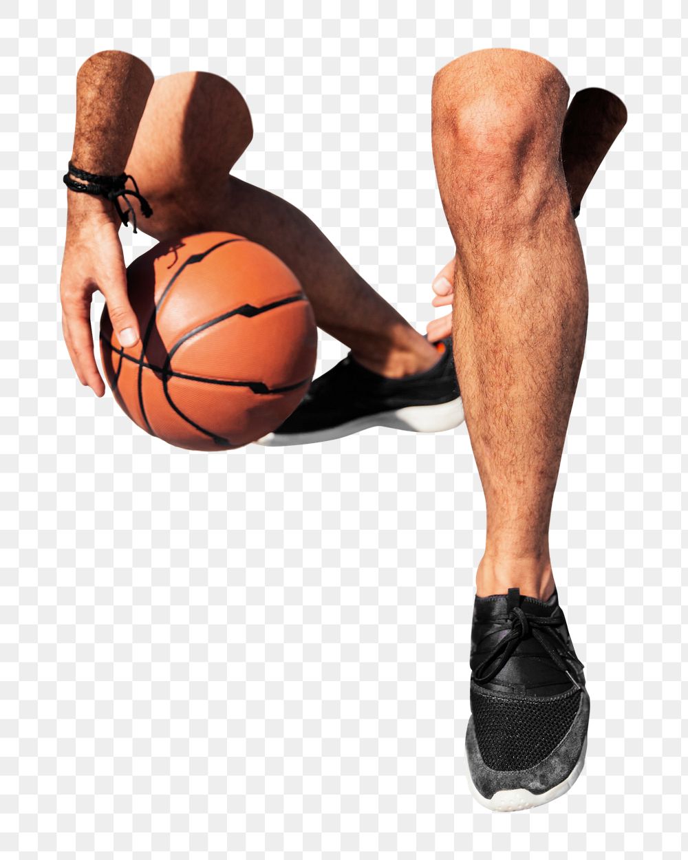 Playing basketball  png sticker, transparent background