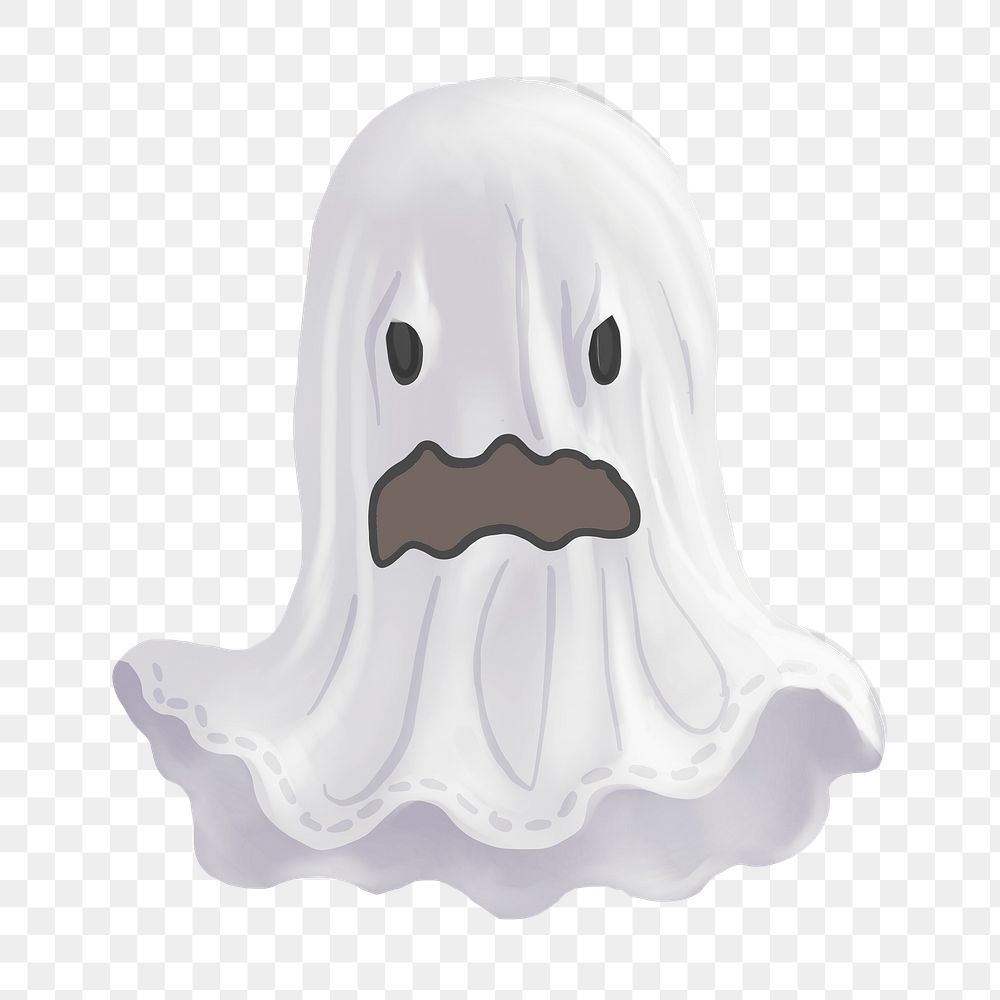  Halloween ghost  png illustration sticker, transparent background
