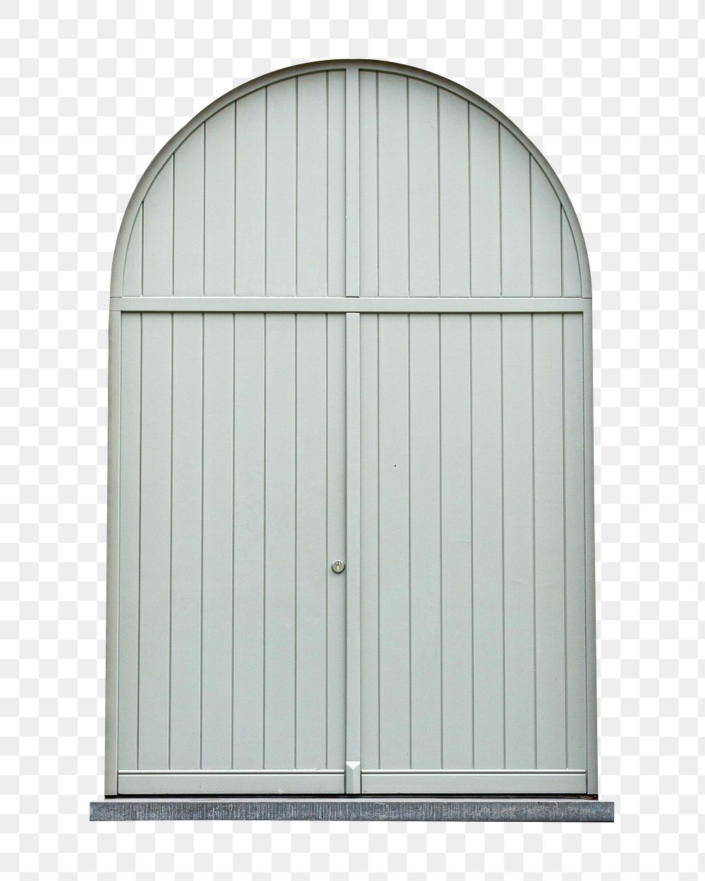 Arched door png sticker, transparent background