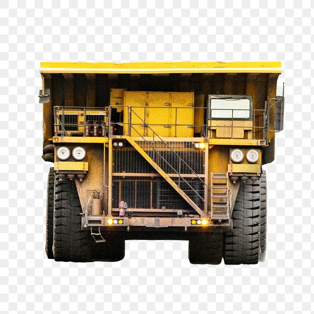 Haul truck png sticker, transparent background