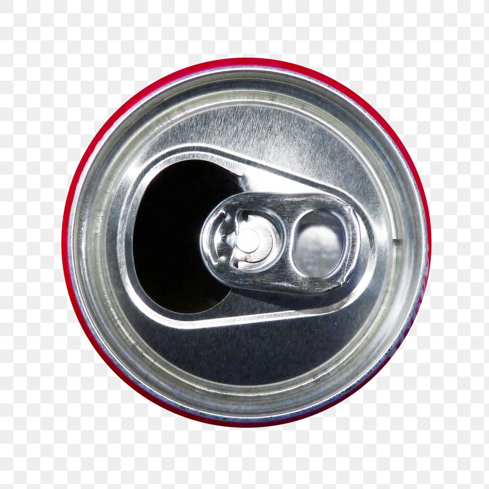 Opened can png sticker, transparent background